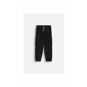 Pantaloni cargo cu talie ajustabila - Negru imagine