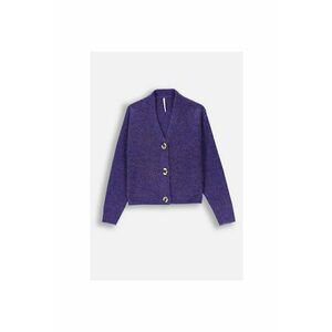 Cardigan cu decolteu in V - Violet imagine