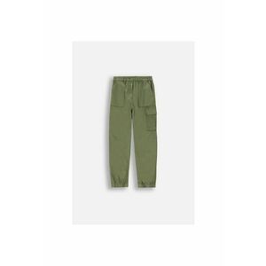 Pantaloni cargo cu terminatii elastice - Verde militar - imagine