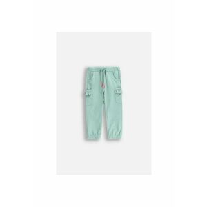 Pantaloni cargo cu talie elastica - Verde menta imagine