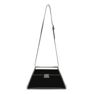 Geanta crossbody trapezoidala de piele imagine