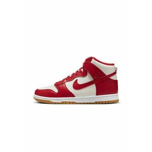 Pantofi sport - W Nike Dunk High - Piele naturala - Rosu - imagine