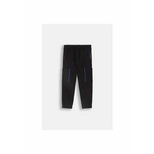 Pantaloni sport cu buzunare multiple - Negru imagine