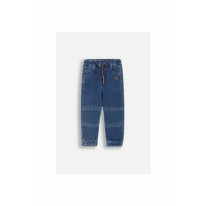 Pantaloni-jogger din denim cu talie ajustabila - Albastru imagine