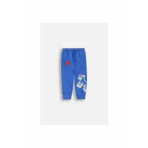 Pantaloni sport cu buzuar kangaroo - Albastru imagine