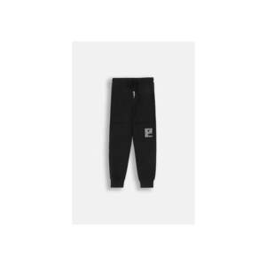 Pantaloni sport cu talie ajustabila - Negru imagine