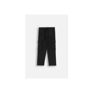 Pantaloni sport cargo - Negru imagine