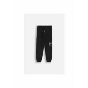 Pantaloni sport cu snur in talie - Negru imagine