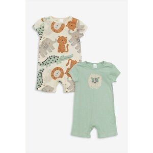 Set de salopete cu model cu animal print - 2 piese imagine