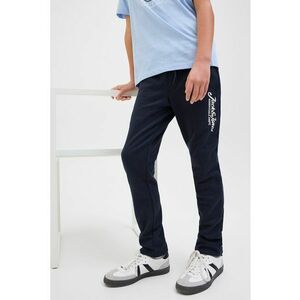 Pantaloni de trening slim fit cu logo si snur imagine