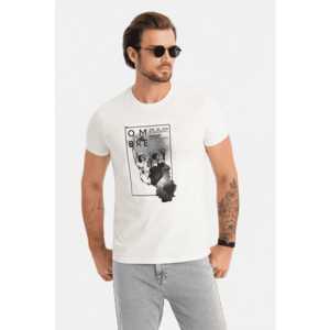 Tricou slim fit din bumbac cu model grafic imagine