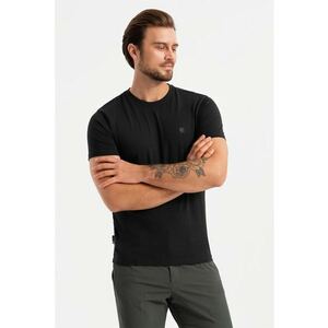 Tricou slim fit din amestec de bumbac cu decolteu rotund imagine