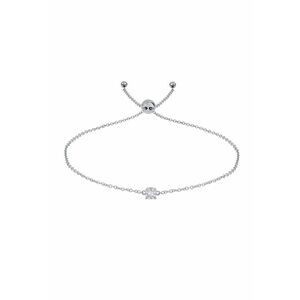 Bratara illusion - aur 18k - diamante naturale 0.07 ct - Argintiu imagine