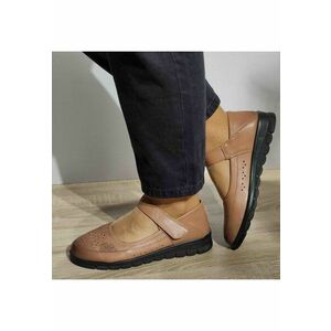 Pantofi Perforati Casual Dama 220710 Apricot - 39 - Apricot imagine