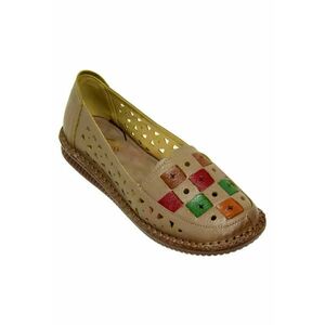 Pantofi Perforati Casual Dama Fo133 - Apricot imagine