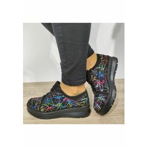 Pantofi Casual Dama M1 Negri Color - Negru imagine