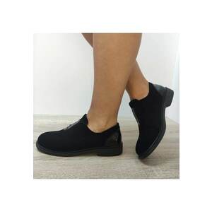 Pantofi Casual Dama 3226H05 - 37 - Negru Velur + Lac imagine