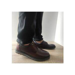 Pantofi Casual Barbati M8J-4183 Maro Olmo Cu Bordo - Maro - imagine