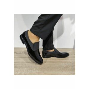 Pantofi Eleganti Barbati A154-Zb24-Oop28 Negri Florantic - Negru Florantic + Negru Mat imagine