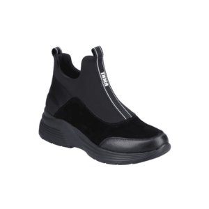 Ghete casual - dama - D6670-03 negru - piele ecologica imagine