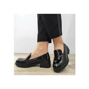 Pantofi Casual Dama 93911L Tp Negri Lac - Negru Lac imagine