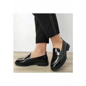 Pantofi Casual Dama S7922L Negri - Negru Lac imagine