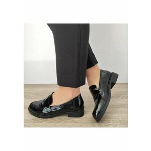 Pantofi Casual Dama 440007 01-L Negri Lac - Negru imagine