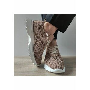 Pantofi Perforati Casual Dama 303 - Taupe imagine