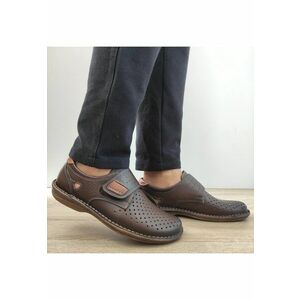 Pantofi Perforati Casual Barbati 98383 Maro Inchis - Brown imagine