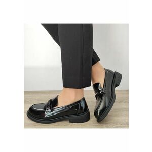 Pantofi Casual Dama 30025L Negri Lac - Negru Lac imagine