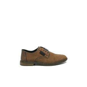 Pantofi casual maro din piele intoarsa RIK13439-24 imagine