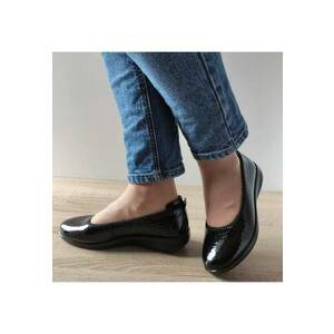 Pantofi Casual Dama S191522-1Ltp Negri Lac - Black imagine