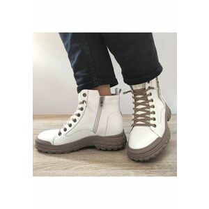 Ghete Casual Dama A292 Off White (Grey) - Off White imagine