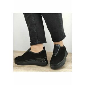 Pantofi Casual Dama 061 K001 Negri Velur - Black imagine