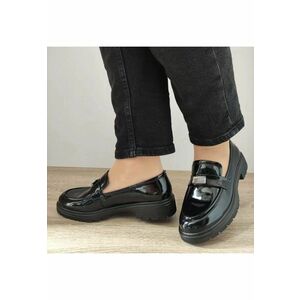 Pantofi Casual Dama 23019L Negri Lac - Black imagine