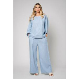 Set Kalie II Bluza si Pantalon lung 100% in Blue 12555 imagine