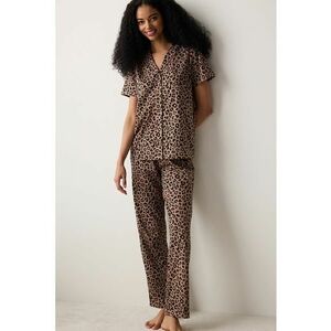 Pijama de bumbac cu animal print imagine