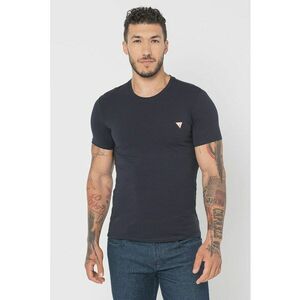 Tricou slim-fit cu decolteu la baza gatului imagine