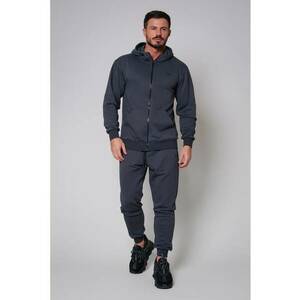 Set Roll hanorac cu fermoar si pantalon conic Grey Anthracite 8927 imagine