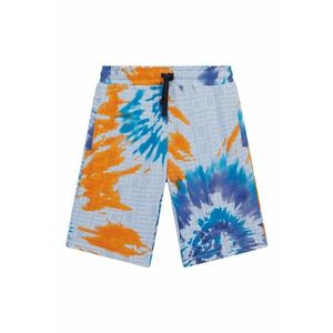 Bermude cu model tie-dye si talie ajustabila imagine