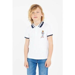 Tricou din bumbac cu guler polo imagine