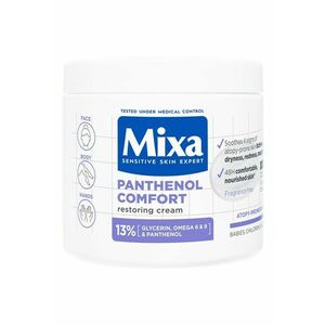 Crema reparatoare pentru fata si corp Panthenol Comfort cu 13% Glicerina - Omega 6 si 9 si Pantenol - piele reactiva - 400 ml imagine