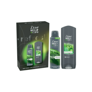 Set cadou Men+Care Advanced: Spray Extra Fresh - 150ml + Gel de dus Dove Men+Care Extra Fresh - 250ml imagine