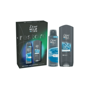 Set cadou Men+Care Advanced: Spray Clean Comfort - 150ml + Gel de dus Dove Men+Care Clean Comfort - 250ml imagine