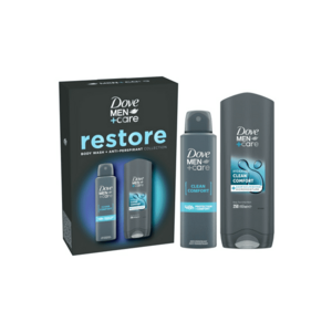 Set cadou Men+Care: Spray Clean Comfort - 150ml + Gel de dus Dove Men+Care Clean Comfort - 250ml imagine