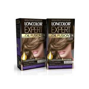 Pachet: Vopsea de par permanenta Expert Oil Fusion 7.0 Blond Mediu - 200 ml x 2 bucati imagine