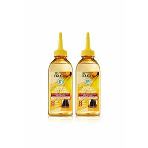 Pachet: 2 x Balsam lichid pentru parul uscat Fructis Hair Food Banana - 200 ml imagine