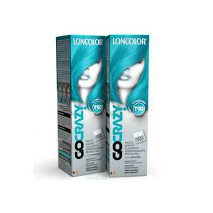 Pachet: Crema de par coloranta semi-permanenta fara amoniac GoCrazy T90 GoTurquoise - 100 ml x 2 bucati imagine