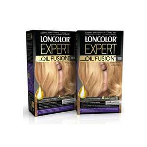 Pachet 2x: Vopsea de par permanenta Expert Oil Fusion 10 Blond Deschis - 100 ml imagine