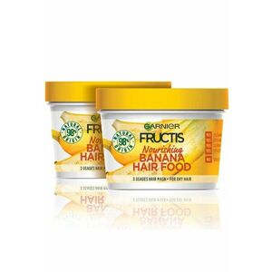 Pachet: 2 x Masca Fructis Hair Food Banana pentru parul uscat - 390 ml imagine